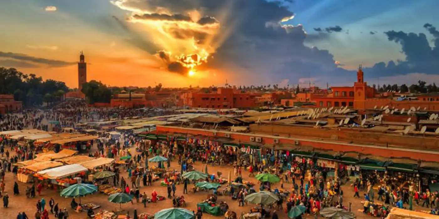 Marrakech highlights day trip from Casablanca — medina and Jemaa el-Fna — alternative view