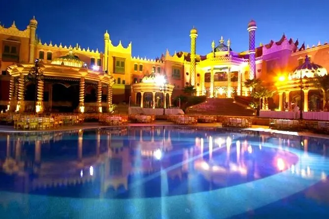 Chez Ali Fantasia evening show Marrakech — Moroccan dinner and horse acrobatics