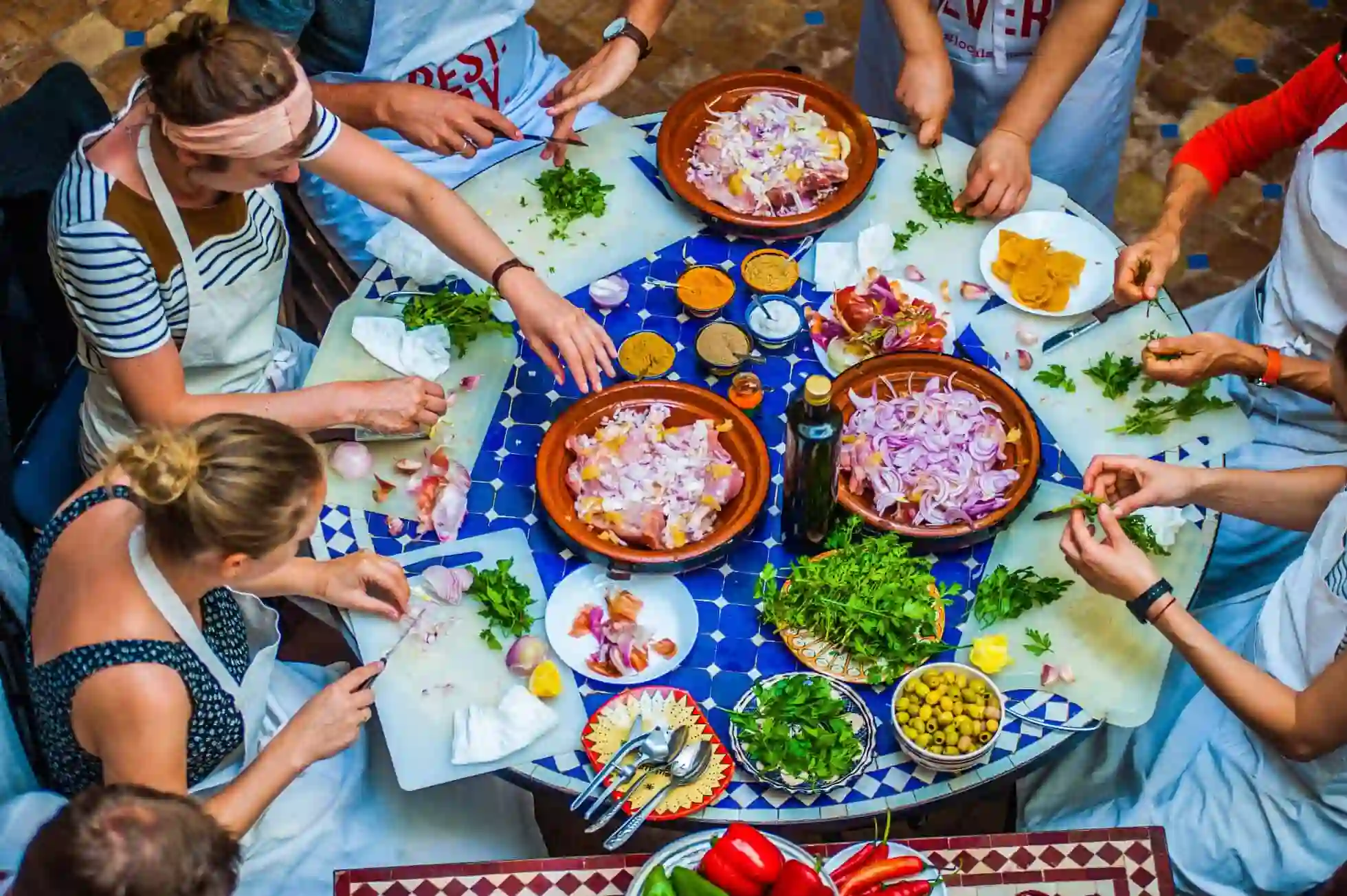 Marrakech cooking class — prepare tagine and traditional Moroccan cuisine — alternative view