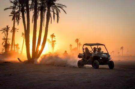 Quad bike and buggy adventure in the Marrakech palm groves — alternative view
